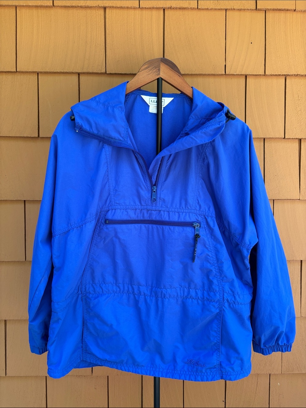LL BEAN | Royal Blue 90s Heritage Retro‎ Anorak Windbreaker Jacket | Size PS
